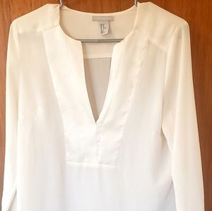 H&M Creamy White Blouse